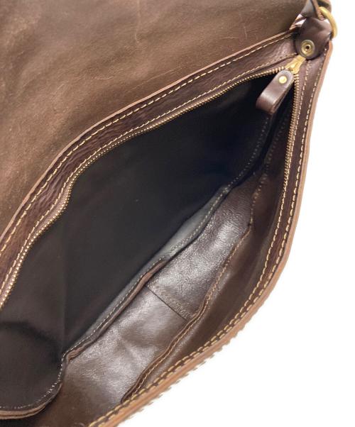 organ（オルガン）organ (オルガン) レザーショルダーバッグ ブラウンの古着・服飾アイテム