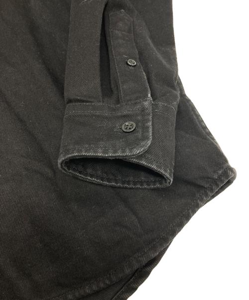 ami（アミ）ami (アミ) ロゴ刺繍デニムシャツ ブラック サイズ:38の古着・服飾アイテム