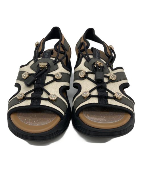 +daiana（プラスダイアナ）+daiana (プラスダイアナ) スポーツサンダル アイボリー サイズ:23.5cmの古着・服飾アイテム