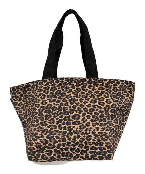 Herve Chapelier（エルベシャプリエ）Herve Chapelier (エルベシャプリエ) ヒョウ柄ナイロン舟形トート ブラウンの古着・服飾アイテム