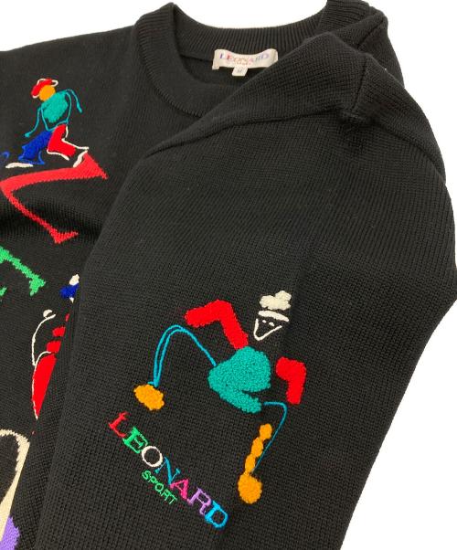 LEONARD SPORT（レオナール スポーツ）LEONARD SPORT (レオナール スポーツ) ニット ブラック サイズ:Mの古着・服飾アイテム