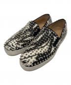 Christian Louboutinクリスチャン・ルブタン）の古着「スタッズスリッポン」｜ブラック