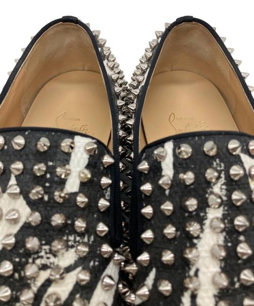 Christian Louboutin（クリスチャン・ルブタン）Christian Louboutin (クリスチャン・ルブタン) スタッズスリッポン ブラック サイズ:SIZE 42の古着・服飾アイテム
