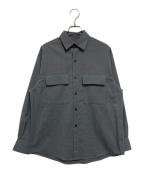 MACKINTOSH PHILOSOPHYマッキントッシュ フィロソフィー）の古着「GREY LABEL ウールミックスオフィサーシャツ」｜グレー