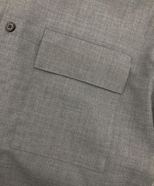 MACKINTOSH PHILOSOPHY（マッキントッシュ フィロソフィー）MACKINTOSH PHILOSOPHY (マッキントッシュ フィロソフィー) GREY LABEL ウールミックスオフィサーシャツ グレー サイズ:2の古着・服飾アイテム