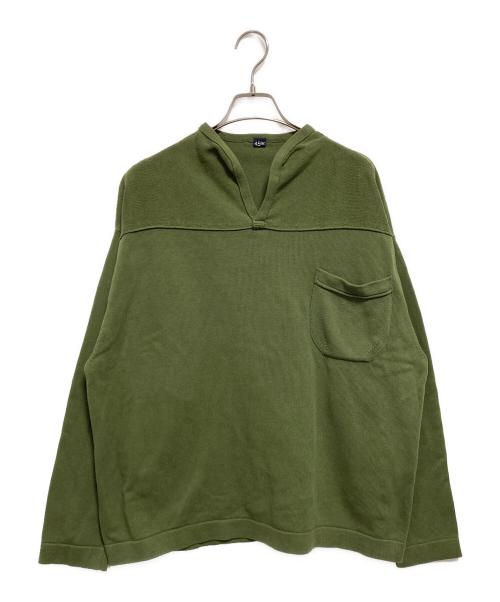 45R（フォーティファイブ・アール）45R (フォーティファイブ・アール) 天竺ニットソーの908アウターTシャツ グリーン サイズ:なしの古着・服飾アイテム