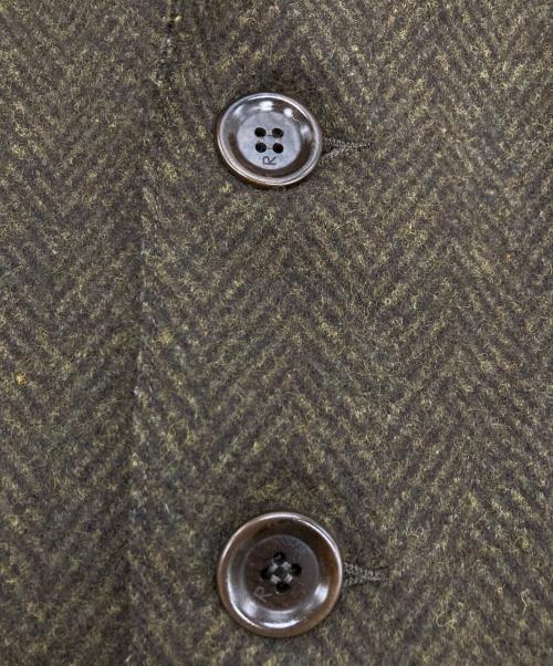 45R（フォーティファイブ・アール）45R (フォーティファイブ・アール) ジャージフラノの四角ジャケット ブラウン サイズ:なしの古着・服飾アイテム