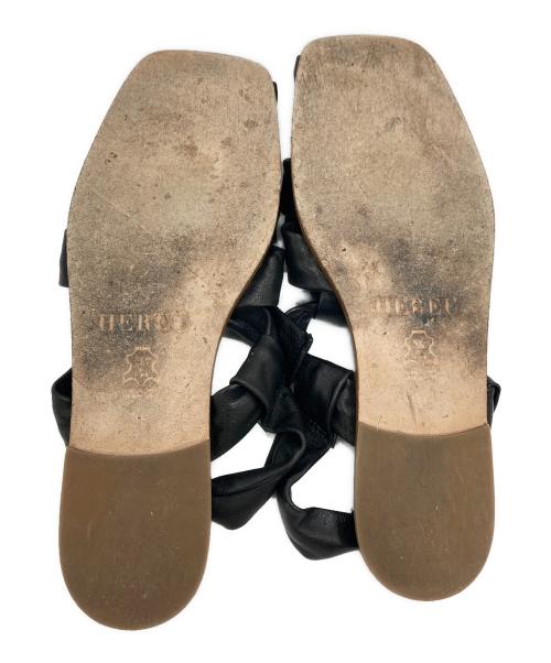 HEREU（ヘリュー）HEREU (ヘリュー) bena サンダル ブラック サイズ:36の古着・服飾アイテム