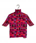 PLEATS PLEASEプリーツプリーズ）の古着「プリーツブラウス」｜ピンク