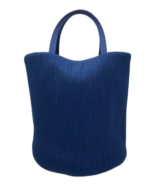 PLEATS PLEASE（プリーツプリーズ）PLEATS PLEASE (プリーツプリーズ) バケツ型ハンドバッグ ブルーの古着・服飾アイテム