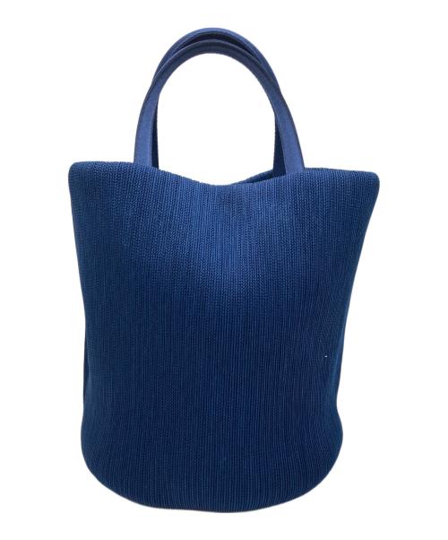 PLEATS PLEASE（プリーツプリーズ）PLEATS PLEASE (プリーツプリーズ) バケツ型ハンドバッグ ブルーの古着・服飾アイテム