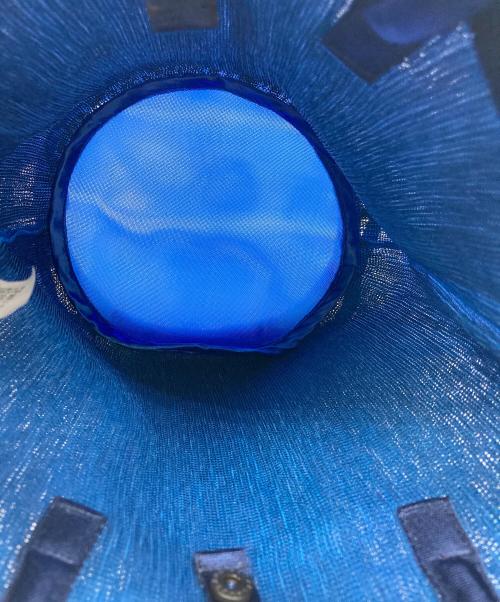 PLEATS PLEASE（プリーツプリーズ）PLEATS PLEASE (プリーツプリーズ) バケツ型ハンドバッグ ブルーの古着・服飾アイテム