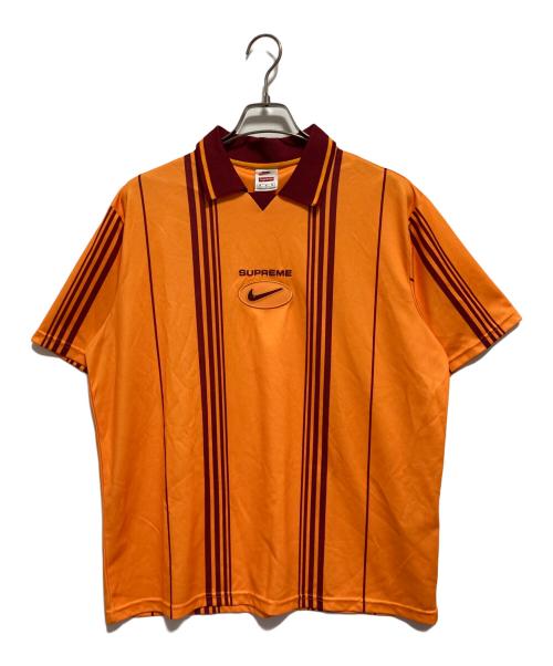 SUPREME（シュプリーム）Supreme (シュプリーム) NIKE (ナイキ) JEWEL STRIPE SOCCER JERSEY ゲームシャツ オレンジ サイズ:Mの古着・服飾アイテム
