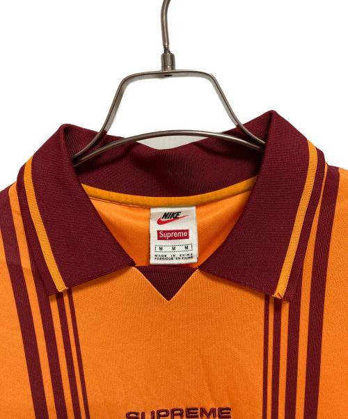 SUPREME（シュプリーム）Supreme (シュプリーム) NIKE (ナイキ) JEWEL STRIPE SOCCER JERSEY ゲームシャツ オレンジ サイズ:Mの古着・服飾アイテム