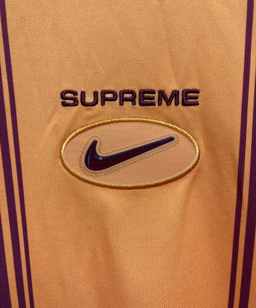 SUPREME（シュプリーム）Supreme (シュプリーム) NIKE (ナイキ) JEWEL STRIPE SOCCER JERSEY ゲームシャツ オレンジ サイズ:Mの古着・服飾アイテム