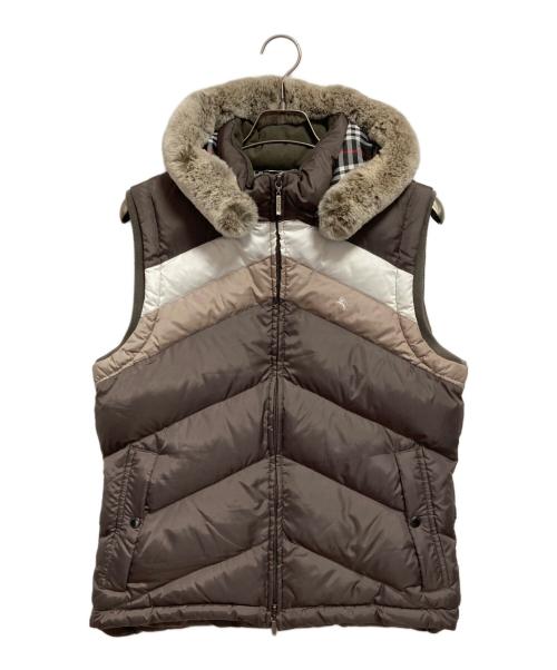 BURBERRY BLACK LABEL（バーバリーブラックレーベル）BURBERRY BLACK LABEL (バーバリーブラックレーベル) ダウンベスト ベージュ サイズ:Lの古着・服飾アイテム