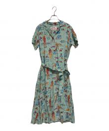 Aloha Blossom（アロハブロッサム）の古着「RYUKYU SOUVENIR DRESS」｜ブルー