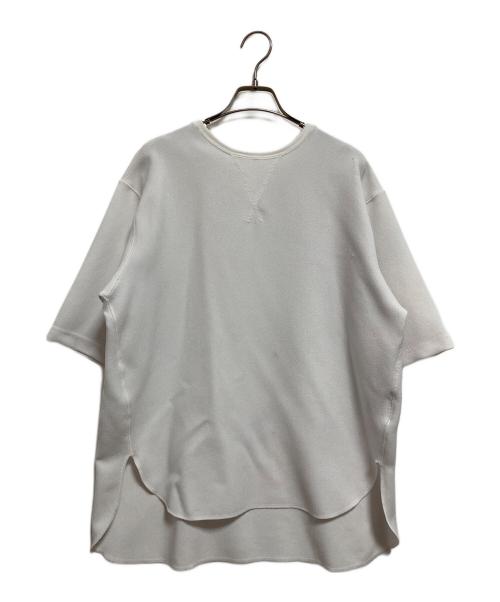 Whim Gazette（ウィムガゼット）Whim Gazette (ウィムガゼット) Vガゼットハーフスリーブプルオーバー ホワイト サイズ:FREEの古着・服飾アイテム