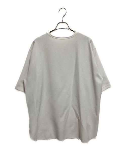 Whim Gazette（ウィムガゼット）Whim Gazette (ウィムガゼット) Vガゼットハーフスリーブプルオーバー ホワイト サイズ:FREEの古着・服飾アイテム