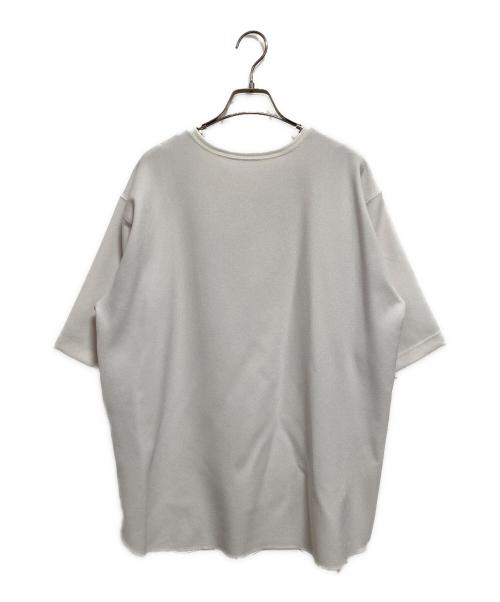 Whim Gazette（ウィムガゼット）Whim Gazette (ウィムガゼット) Vガゼットハーフスリーブプルオーバー ホワイト サイズ:FREEの古着・服飾アイテム