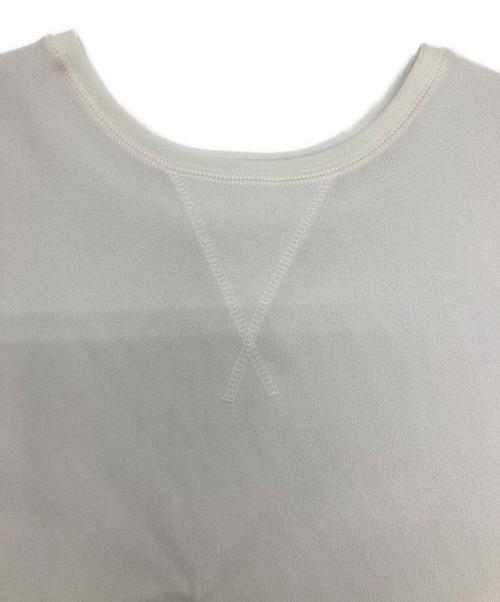 Whim Gazette（ウィムガゼット）Whim Gazette (ウィムガゼット) Vガゼットハーフスリーブプルオーバー ホワイト サイズ:FREEの古着・服飾アイテム