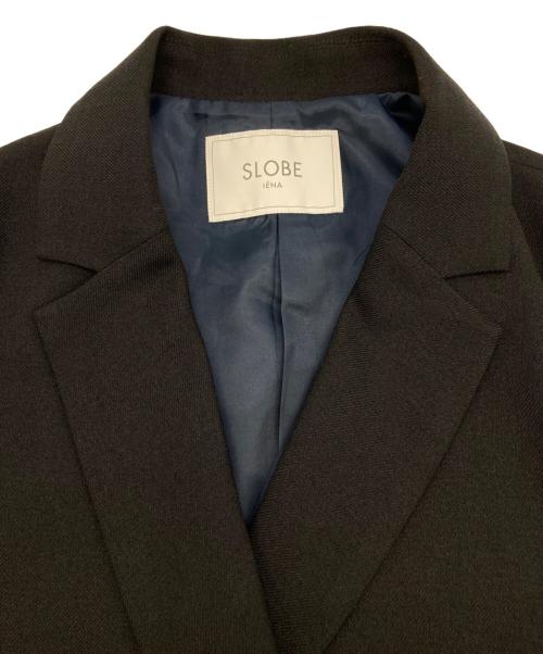 SLOBE IENA（スローブ イエナ）SLOBE IENA (スローブ イエナ) ウォッシャブルツイルダブルジャケット ネイビー サイズ:38の古着・服飾アイテム