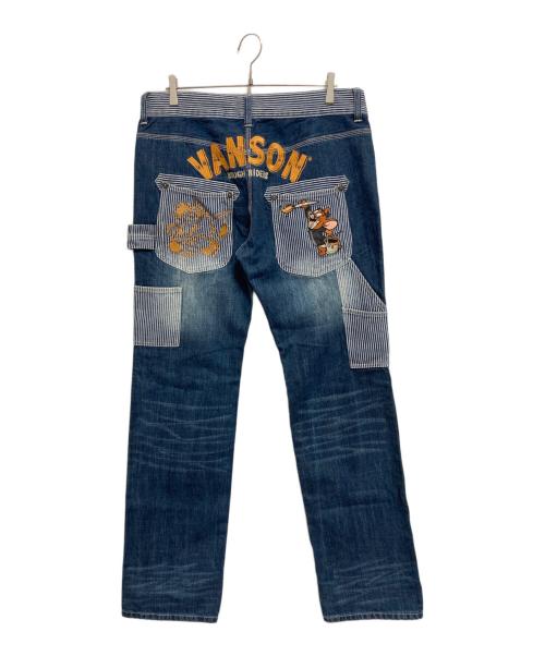 VANSON（バンソン）VANSON (バンソン) トムとジェリー (トムトジェリー) デニムペインターパンツ インディゴ サイズ:SIZE W34の古着・服飾アイテム