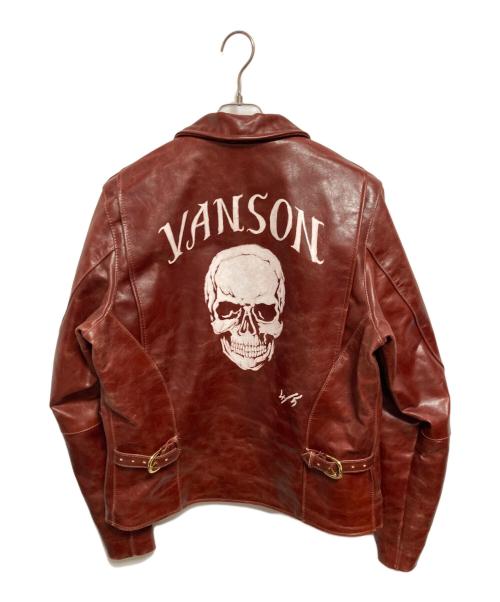 VANSON（バンソン）VANSON (バンソン) エンフィールド レザージャケット ブラウン サイズ:40の古着・服飾アイテム