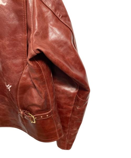 VANSON（バンソン）VANSON (バンソン) エンフィールド レザージャケット ブラウン サイズ:40の古着・服飾アイテム