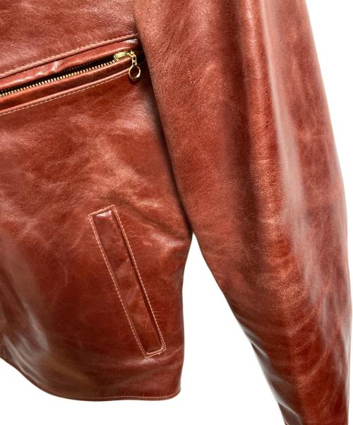 VANSON（バンソン）VANSON (バンソン) エンフィールド レザージャケット ブラウン サイズ:40の古着・服飾アイテム