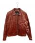 VANSON（バンソン）の古着「エンフィールド レザージャケット」｜ブラウン
