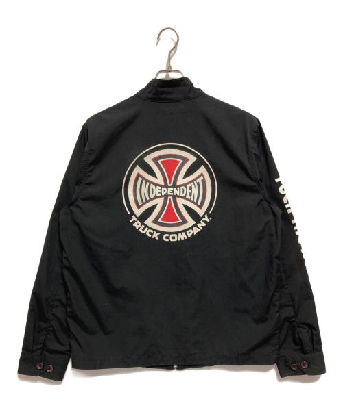 SUPREME（シュプリーム）Supreme (シュプリーム) INDEPENDENT (インディペンデント) Harrington Jacket ブラック サイズ:XLの古着・服飾アイテム