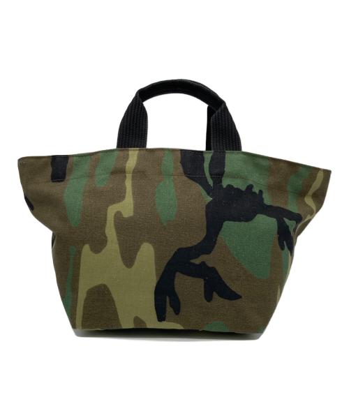 Herve Chapelier（エルベシャプリエ）Herve Chapelier (エルベシャプリエ) ナイロン舟型トートL 迷彩 オリーブの古着・服飾アイテム