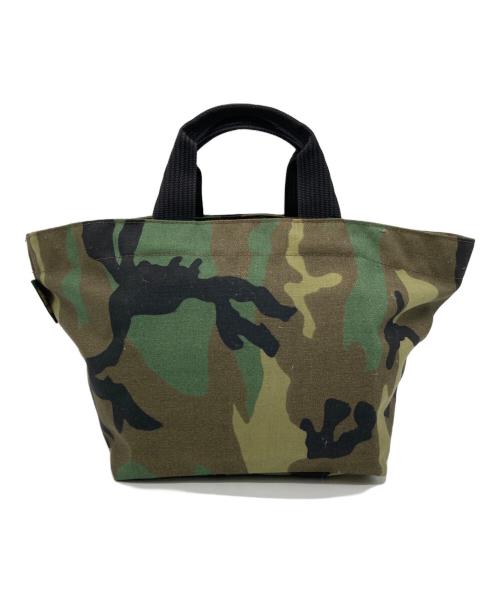Herve Chapelier（エルベシャプリエ）Herve Chapelier (エルベシャプリエ) ナイロン舟型トートL 迷彩 オリーブの古着・服飾アイテム