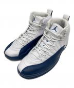NIKEナイキ）の古着「AIR JORDAN 12 RETRO」｜ホワイト×ブルー