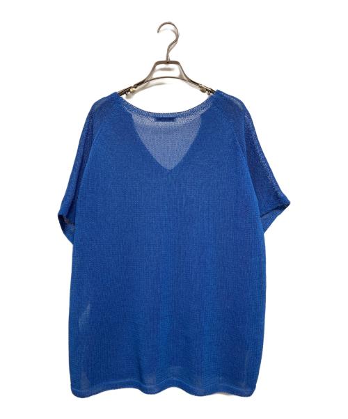 JOURNAL STANDARD（ジャーナルスタンダード）JOURNAL STANDARD (ジャーナルスタンダード) ペーパーヤーンキーネックプルオーバー ブルー サイズ:-の古着・服飾アイテム