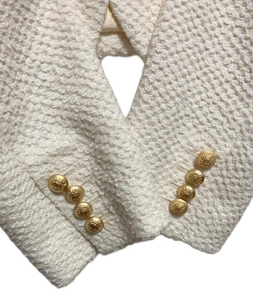 Spick and Span（スピックアンドスパン）Spick and Span (スピックアンドスパン) ループヤーンツイードジャケット ホワイト サイズ:SIZE 38の古着・服飾アイテム