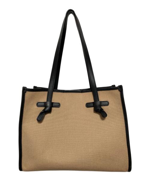 GIANNI CHIARINI（ジャンニ キアリーニ）GIANNI CHIARINI (ジャンニ キアリーニ) キャンバストートバッグ ベージュの古着・服飾アイテム