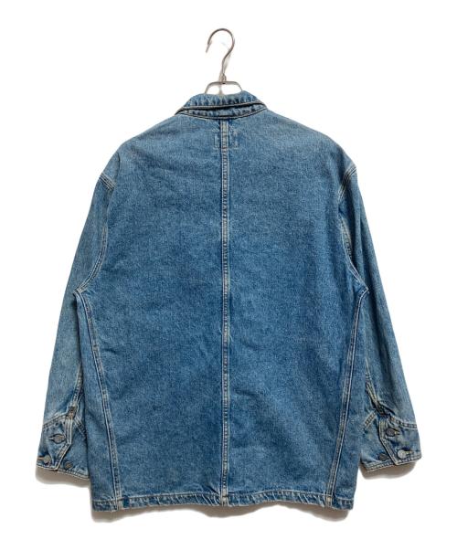 ck Calvin Klein（シーケーカルバンクライン）ck Calvin Klein (シーケーカルバンクライン) 90’Sデニムカバーオール インディゴ サイズ:Mの古着・服飾アイテム