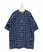 mina perhonenミナ ペルホネン）の古着「tambourine リバーシブルコート」｜ネイビー