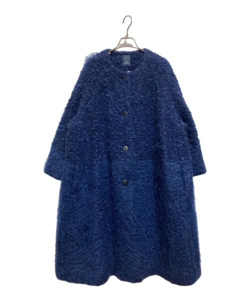 mina perhonen（ミナ ペルホネン）mina perhonen (ミナ ペルホネン) sweet sheep コート ネイビー サイズ:36の古着・服飾アイテム