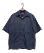 Y's PINKワイズ ピンク）の古着「デニムオープンカラーシャツ」｜インディゴ