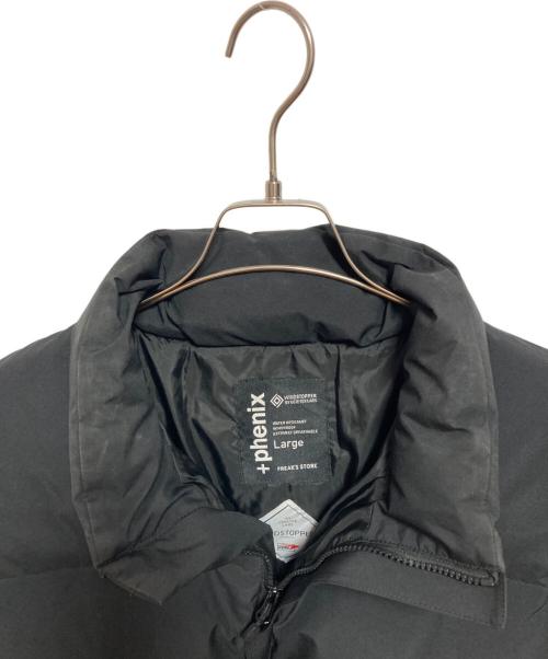 FREAK'S STORE（フリークスストア）FREAK'S STORE (フリークストア) PHENIX (フェニックス) SP GORE-TEX WINDSTOPPER SHORT DOWN JACKET ブラック サイズ:Lの古着・服飾アイテム