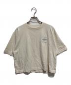COACHコーチ）の古着「ガーメントダイ クロップドTシャツ」｜ベージュ