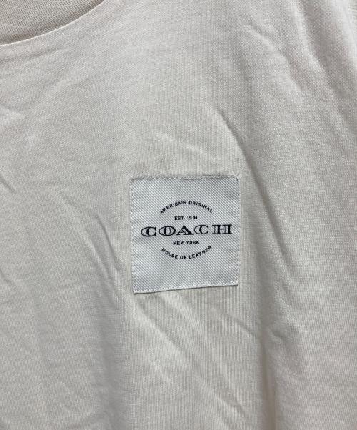 COACH（コーチ）COACH (コーチ) ガーメントダイ クロップドTシャツ ベージュ サイズ:XSの古着・服飾アイテム