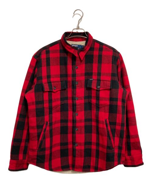 POLO RALPH LAUREN（ポロ・ラルフローレン）POLO RALPH LAUREN (ポロ・ラルフローレン) バッファローチェック裏ボアシャツジャケット レッド サイズ:Lの古着・服飾アイテム