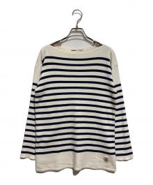 Fileuse d'Arvor（フィルーズダルボー）の古着「ボーダーニット」｜アイボリー×ネイビー