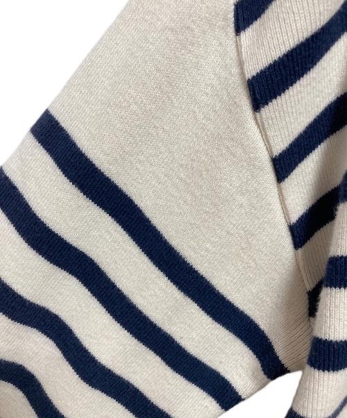 Fileuse d'Arvor（フィルーズダルボー）Fileuse d'Arvor (フィルーズダルボー) ボーダーニット アイボリー×ネイビー サイズ:Mの古着・服飾アイテム