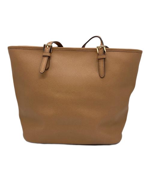 MICHAEL KORS（マイケル・コース）MICHAEL KORS (マイケル・コース) JET SET ITEM ラージトップジップトート ベージュの古着・服飾アイテム