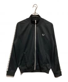 FRED PERRY（フレッドペリー）の古着「Taped Track Jacket」｜ブラック